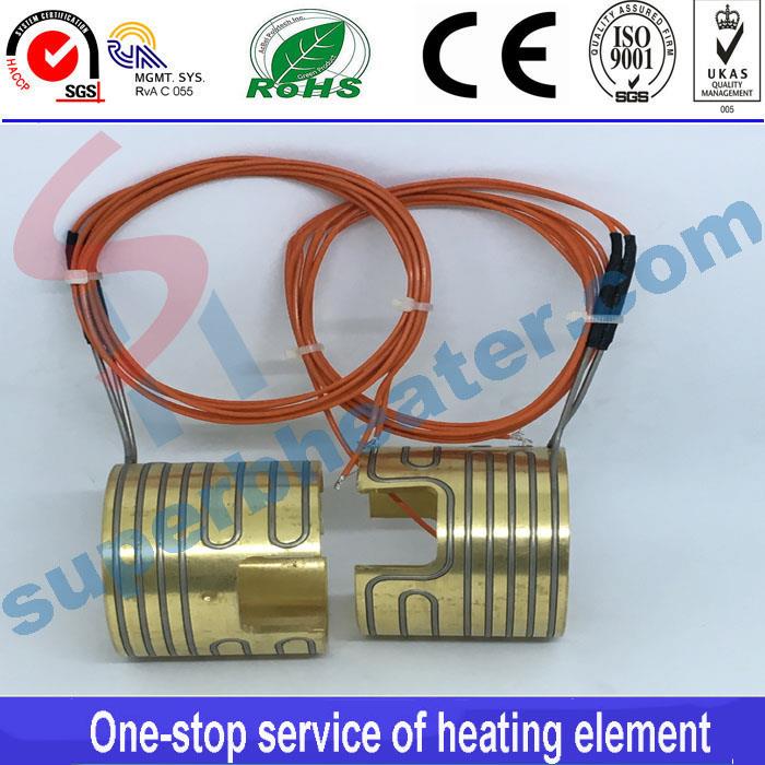 Brass Hot Runner Heater Nozzle Coil Heater with Thermocouple