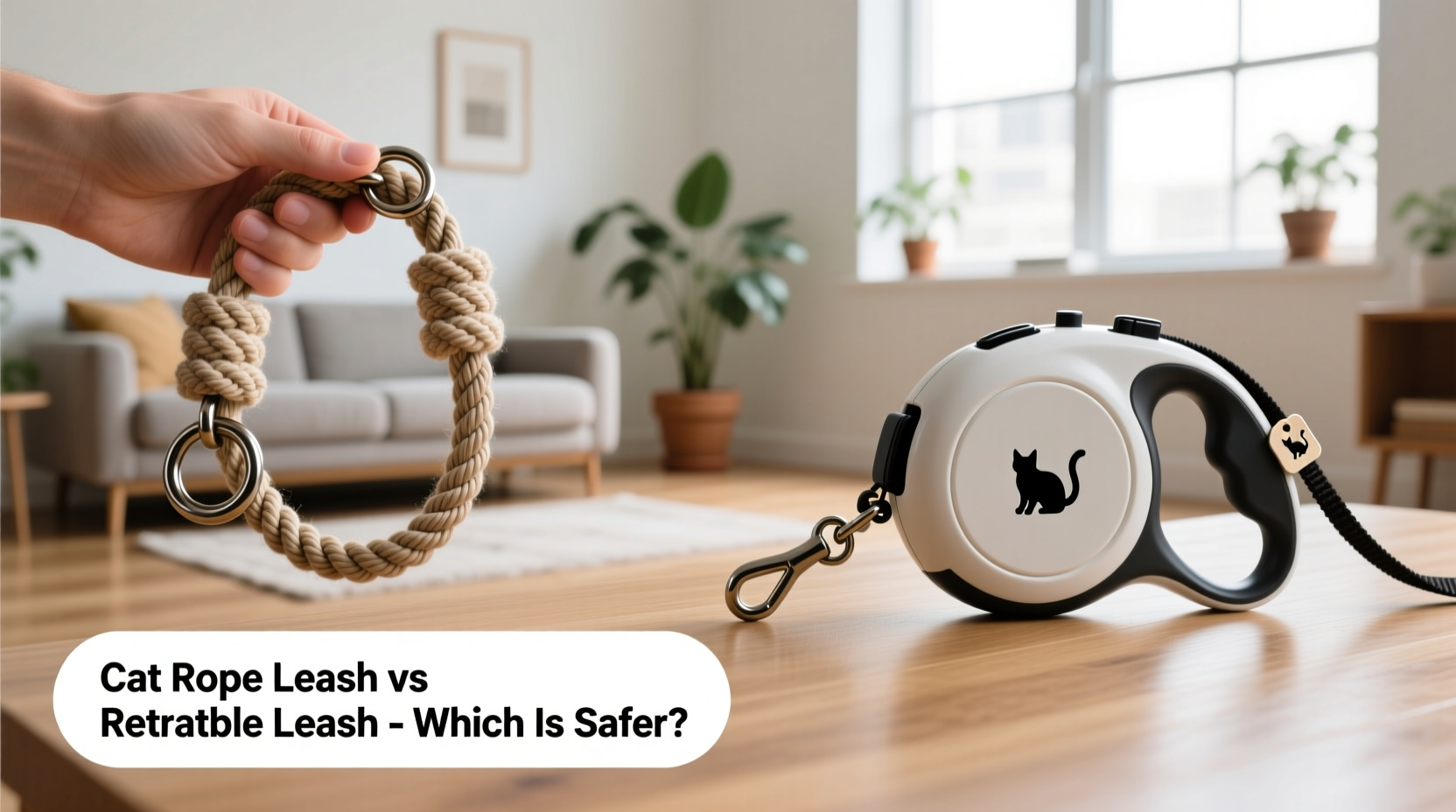 cat rope leash vs retractable leash which is actually safer better 2