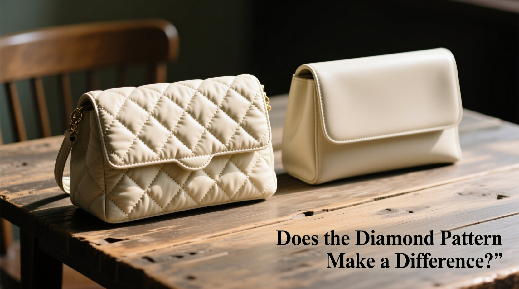 quilted vs plain handbags does that diamond pattern actually make a difference