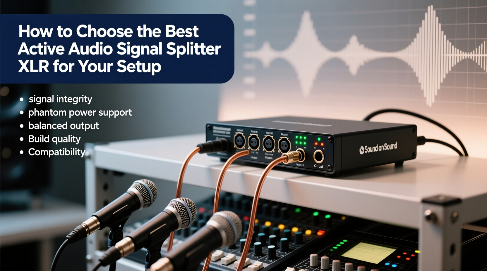 active audio signal splitter xlr
