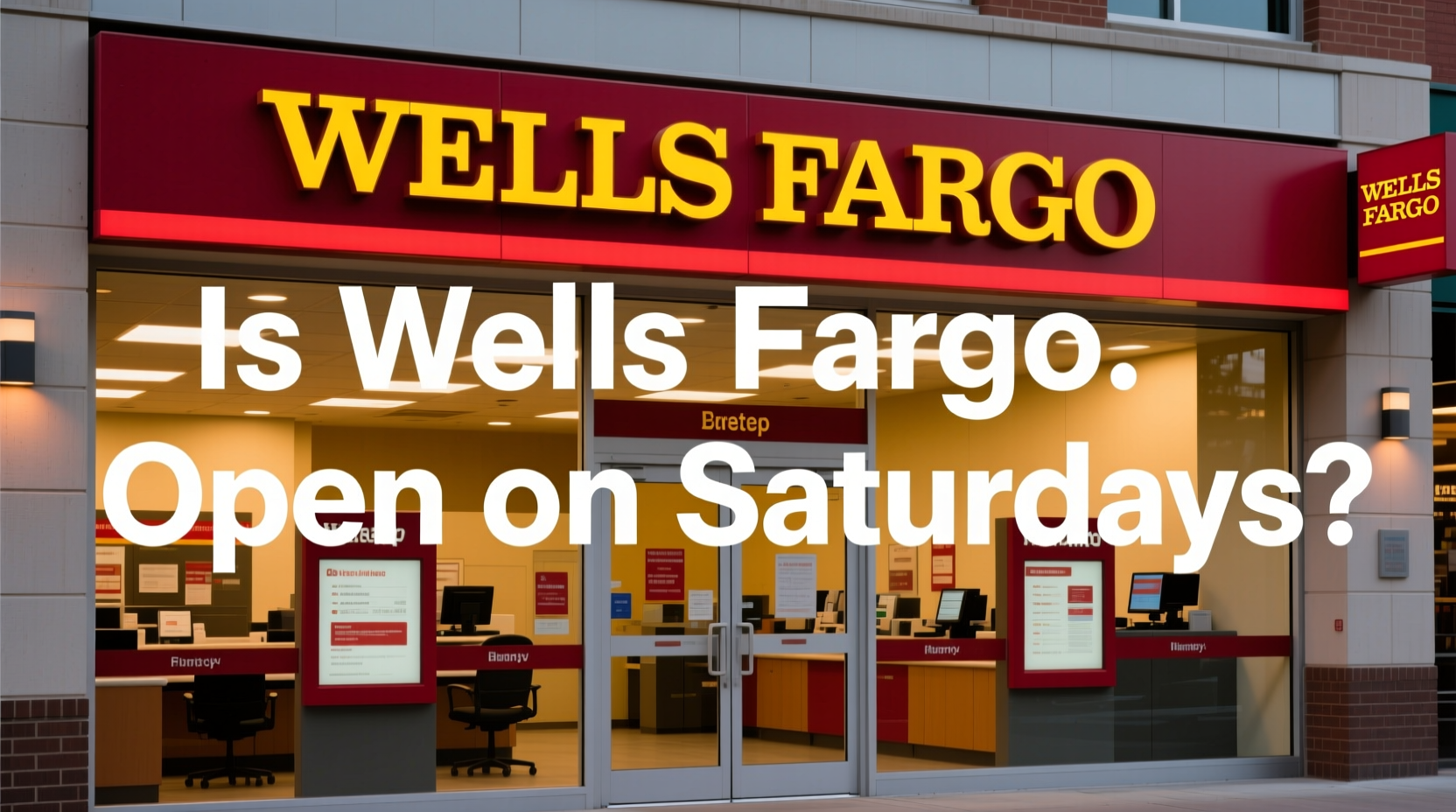what wells fargo is open on saturday