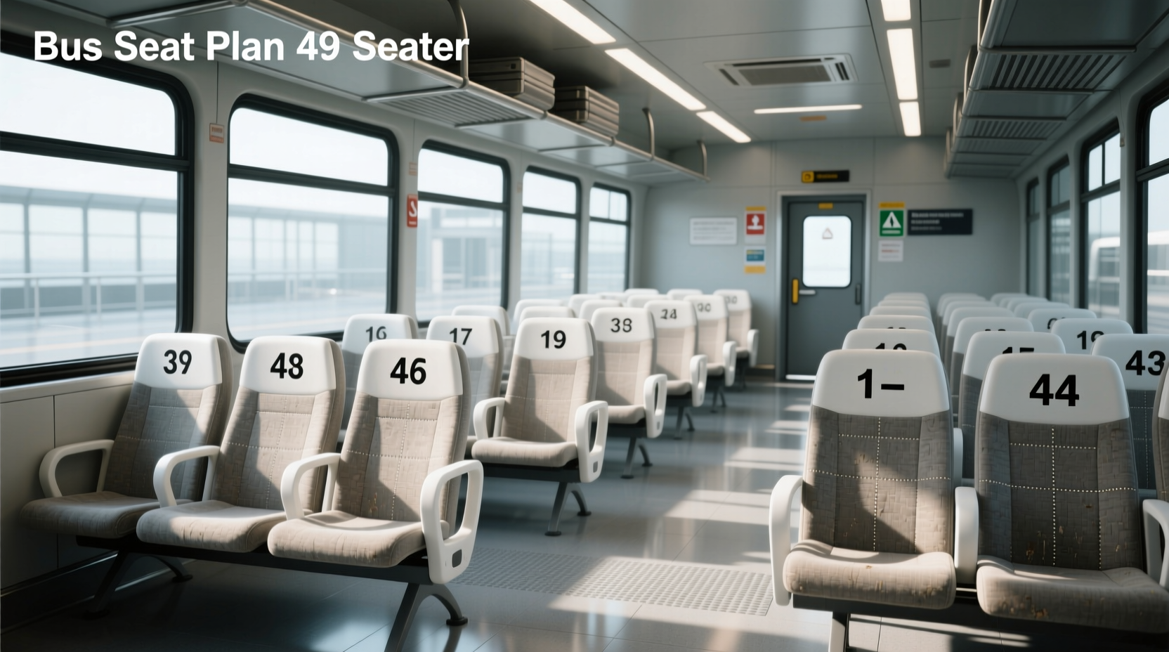 49 seater bus seat layout guide