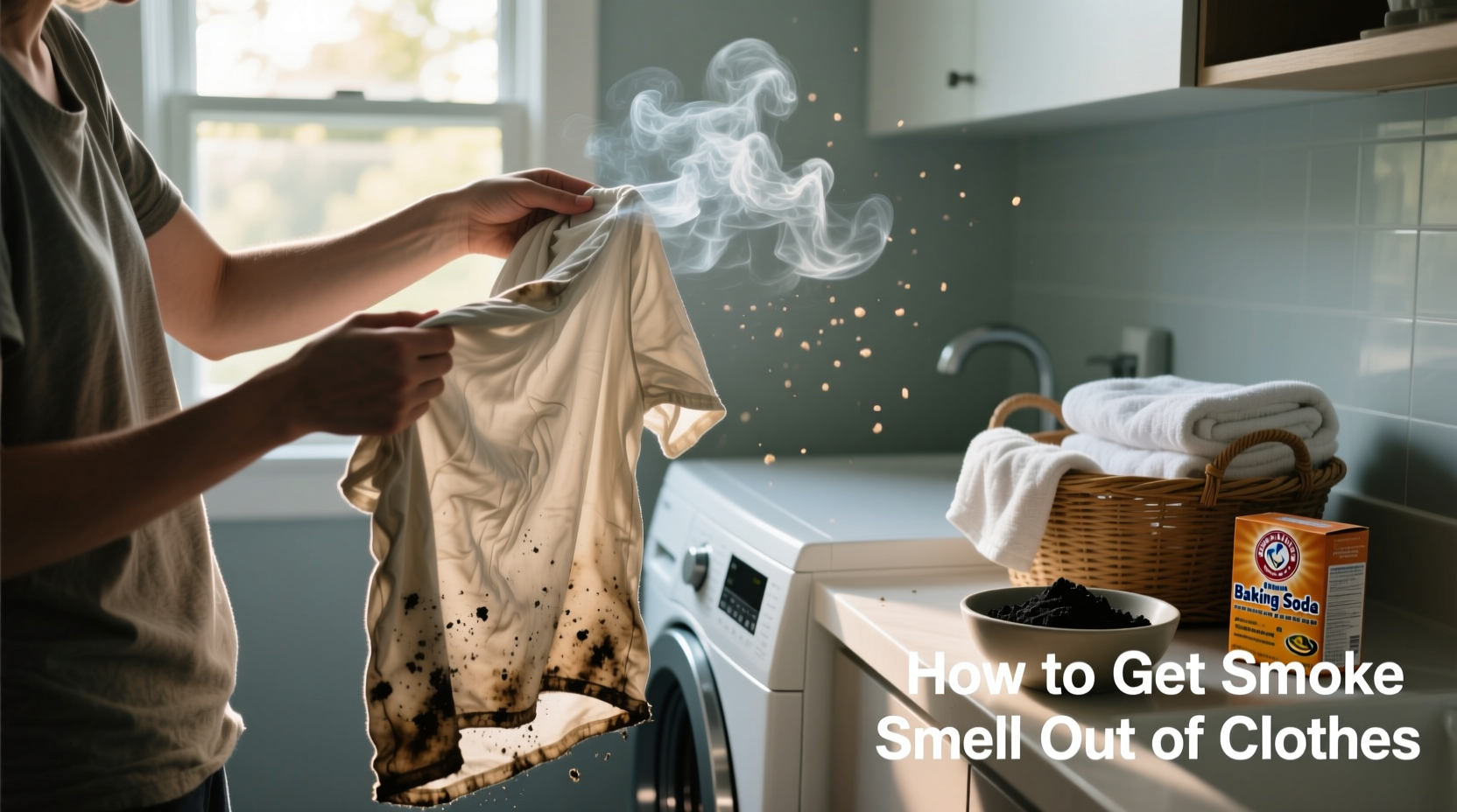 how to get smoke smell out of clothes