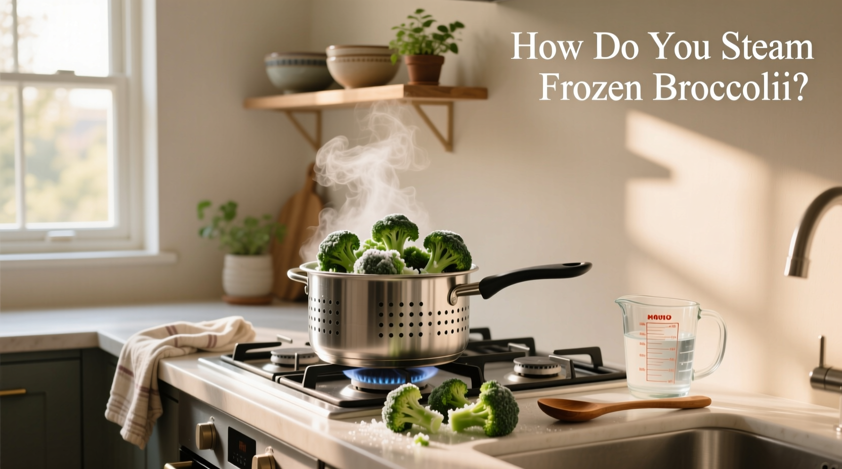 how to steam frozen broccoli