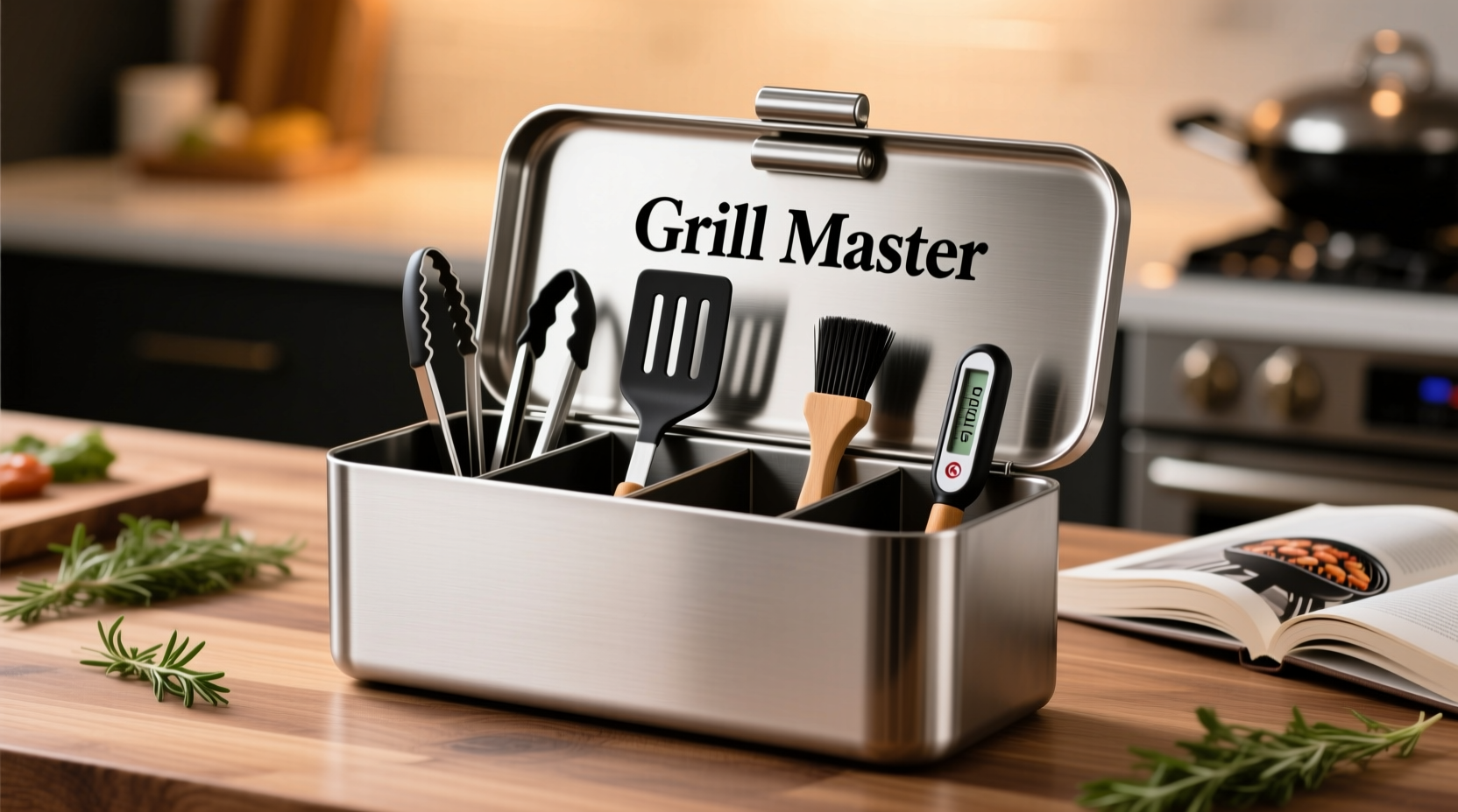 personalized grill caddy