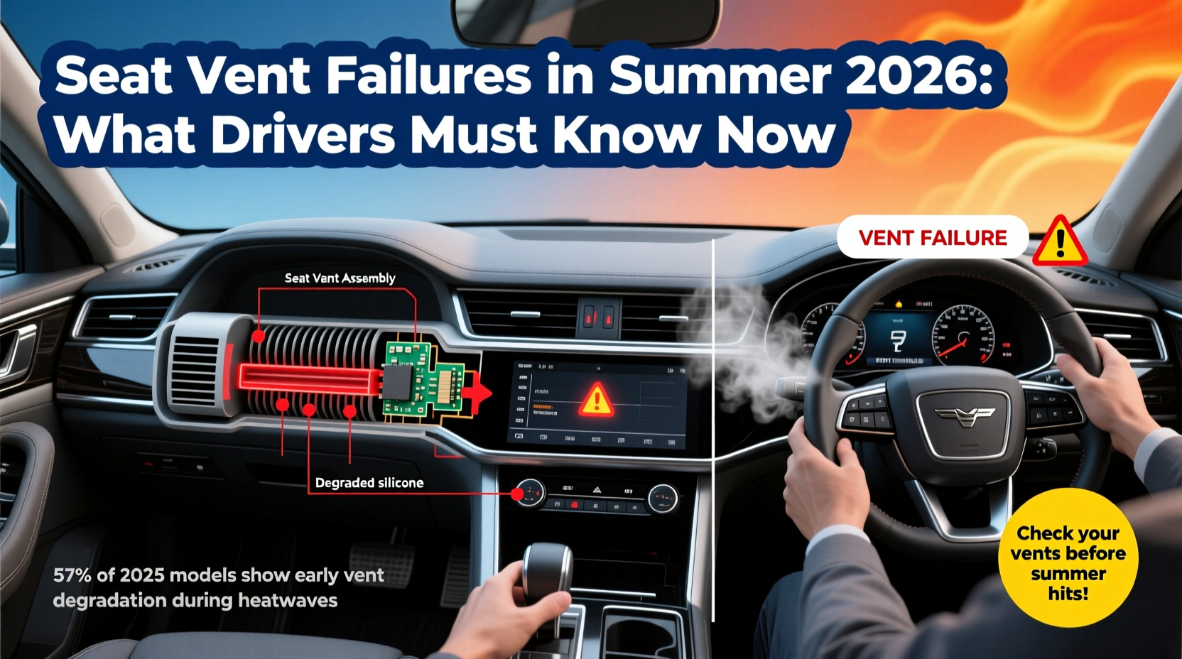 summer 2026 seat vent failures
