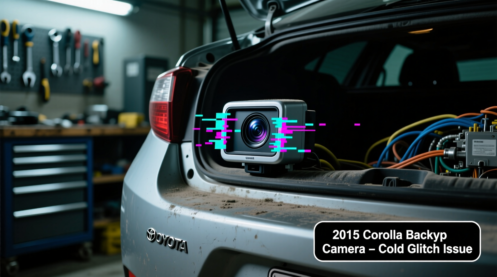 corolla 2015 backup camera cold glitch