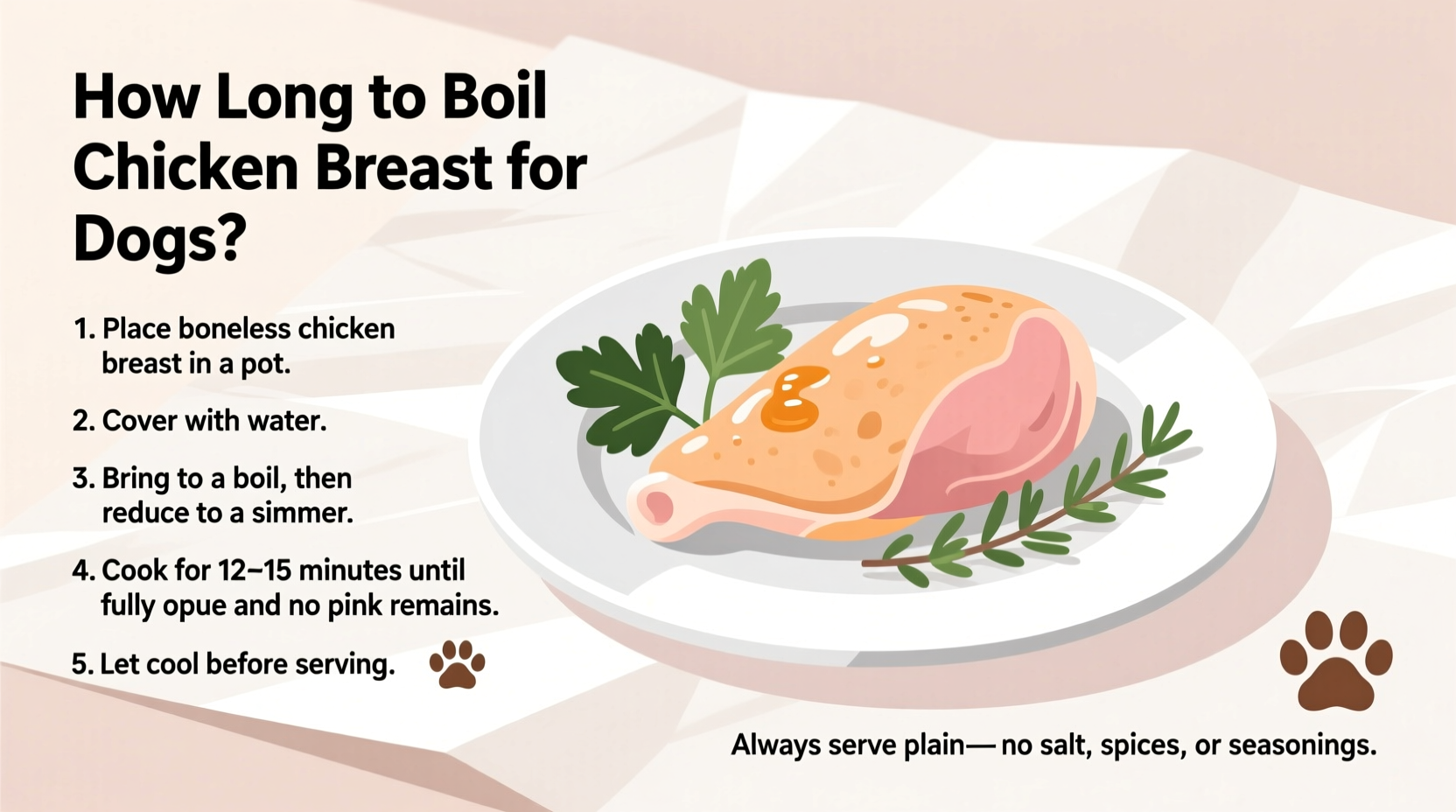 How Long To Boil A Chicken Breast For A Dog