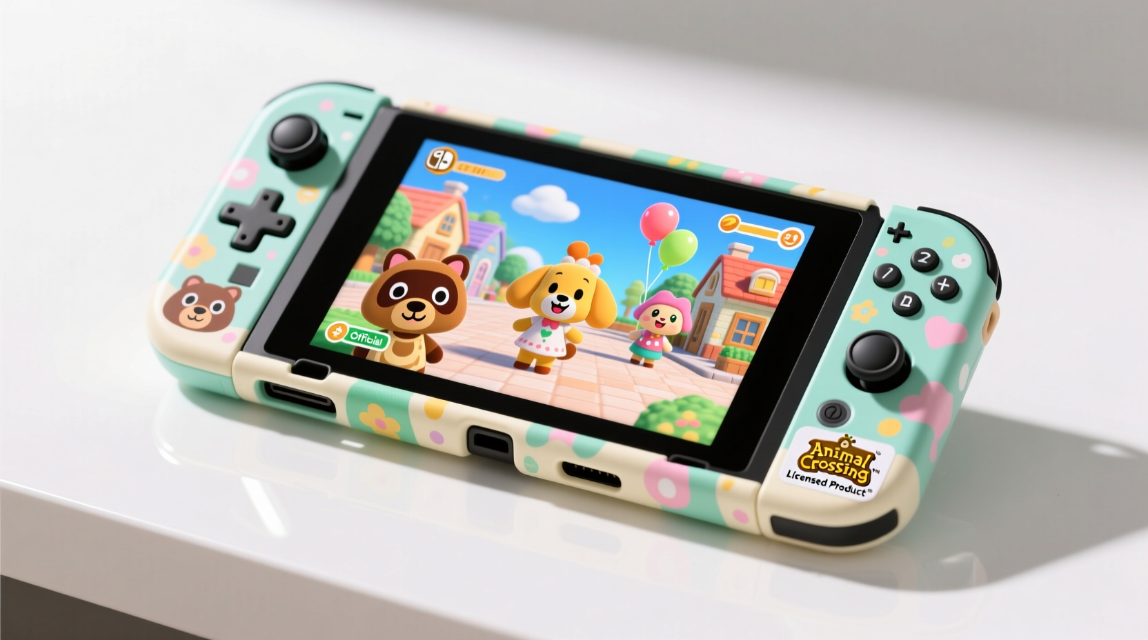 is the animal crossing switch case just a regular switch case with a design or is there more to it