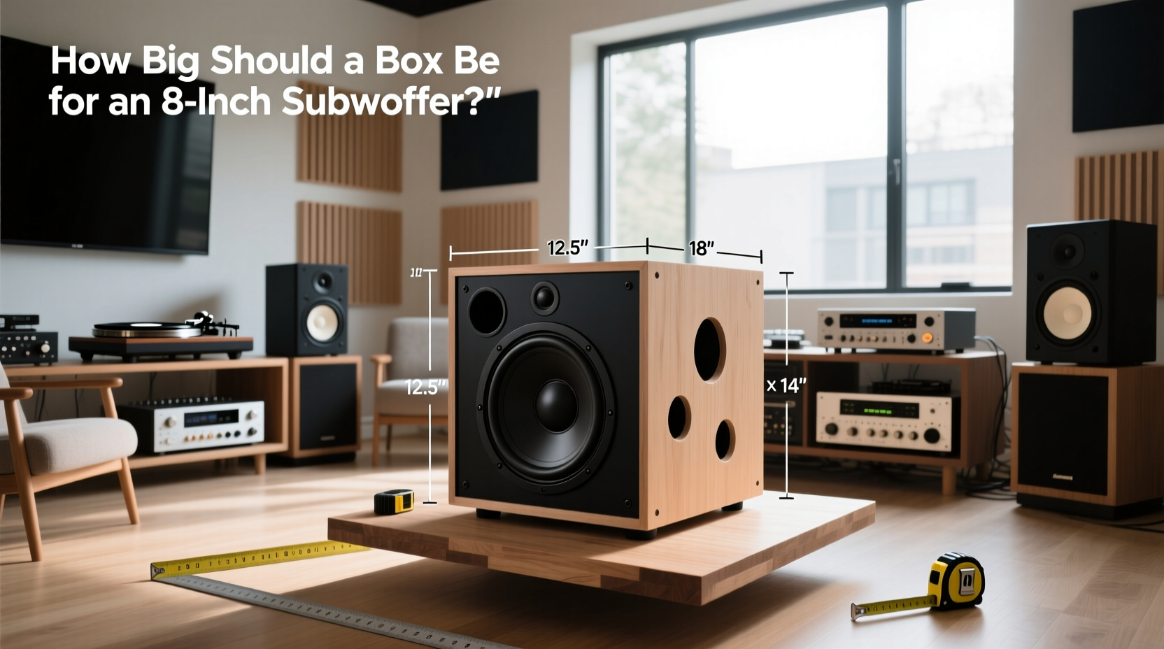 How to Choose 8 Subwoofer Enclosure, How Big of a Box for an 8-Inch Subwoofer?