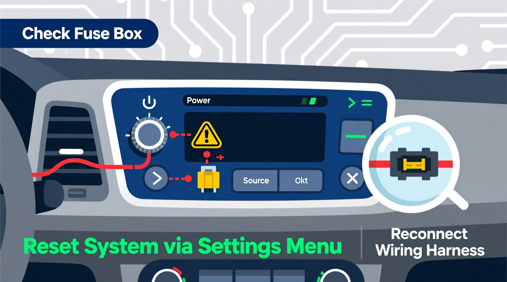 radio controls not working after install