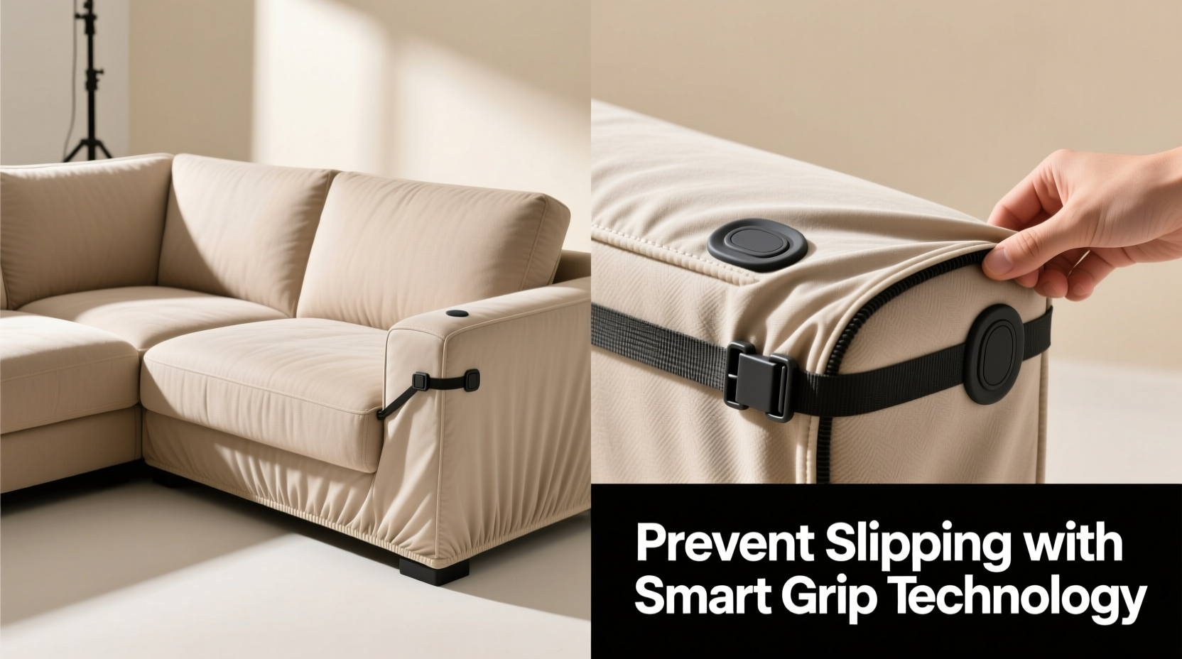 effective strategies to prevent sectional couch covers from slipping and sliding
