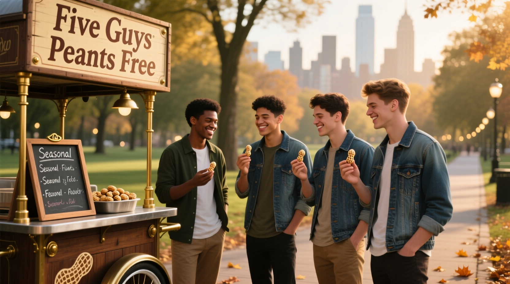 are five guys peanuts free