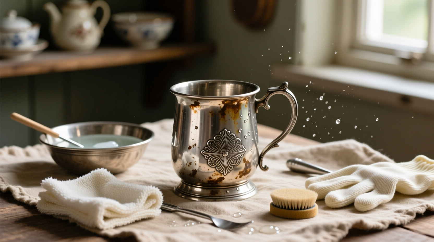how to clean pewter