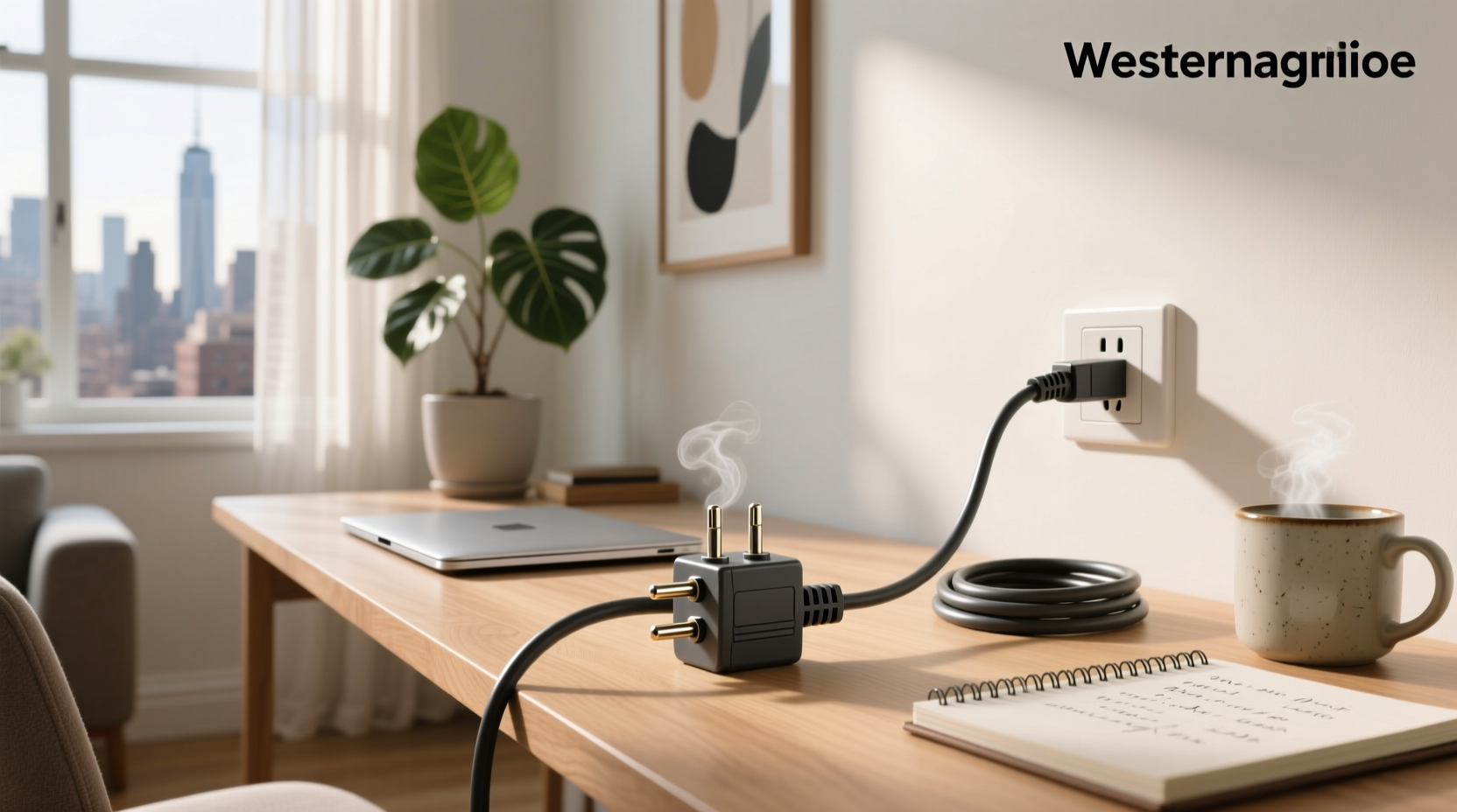 3 pin connector 110v ac cord guide