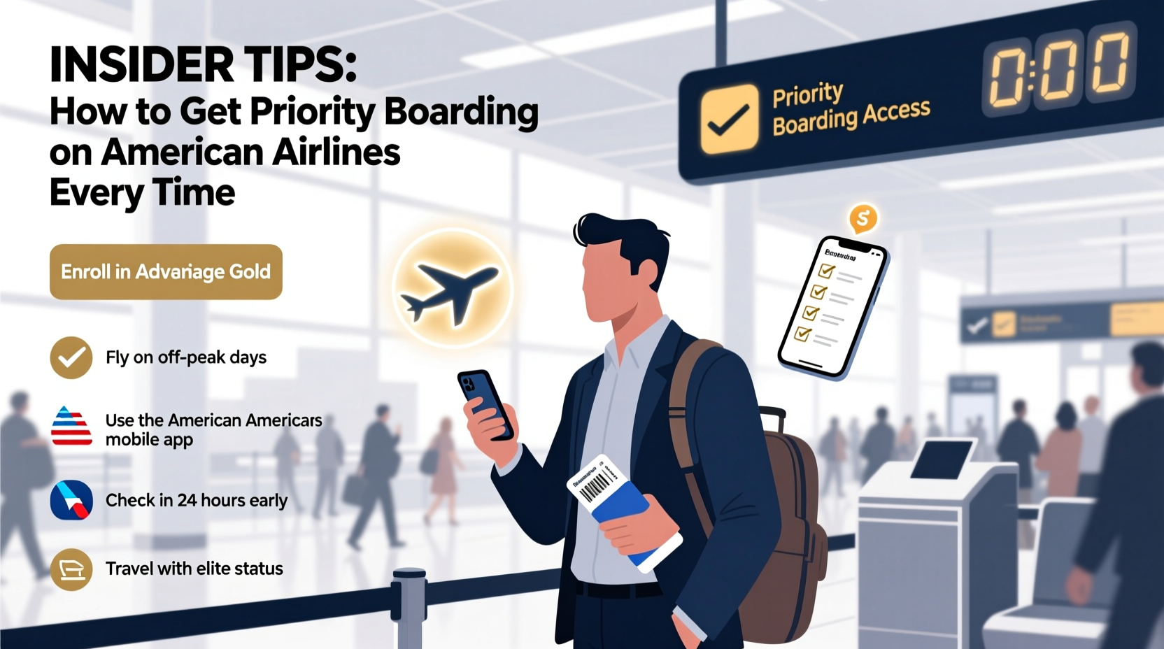 insider tips for how to get priority boarding on american airlines every time