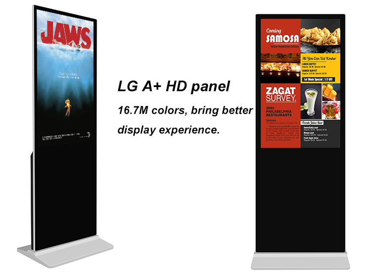 Lcd Interactive 49 55 Inch Android Indoor Totem Floor Stand Kiosk Touch Screen