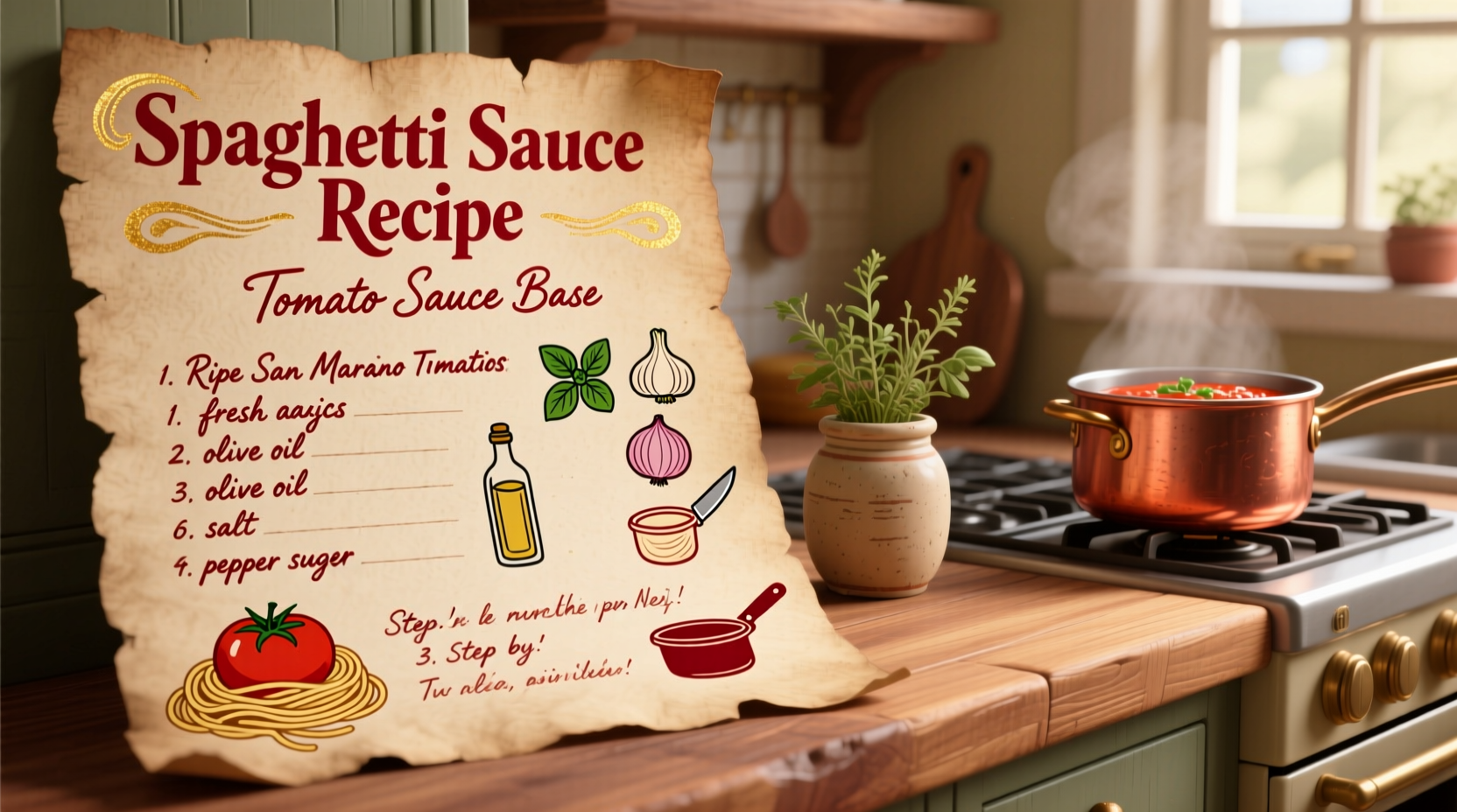 spaghetti sauce recipe with tomato sauce