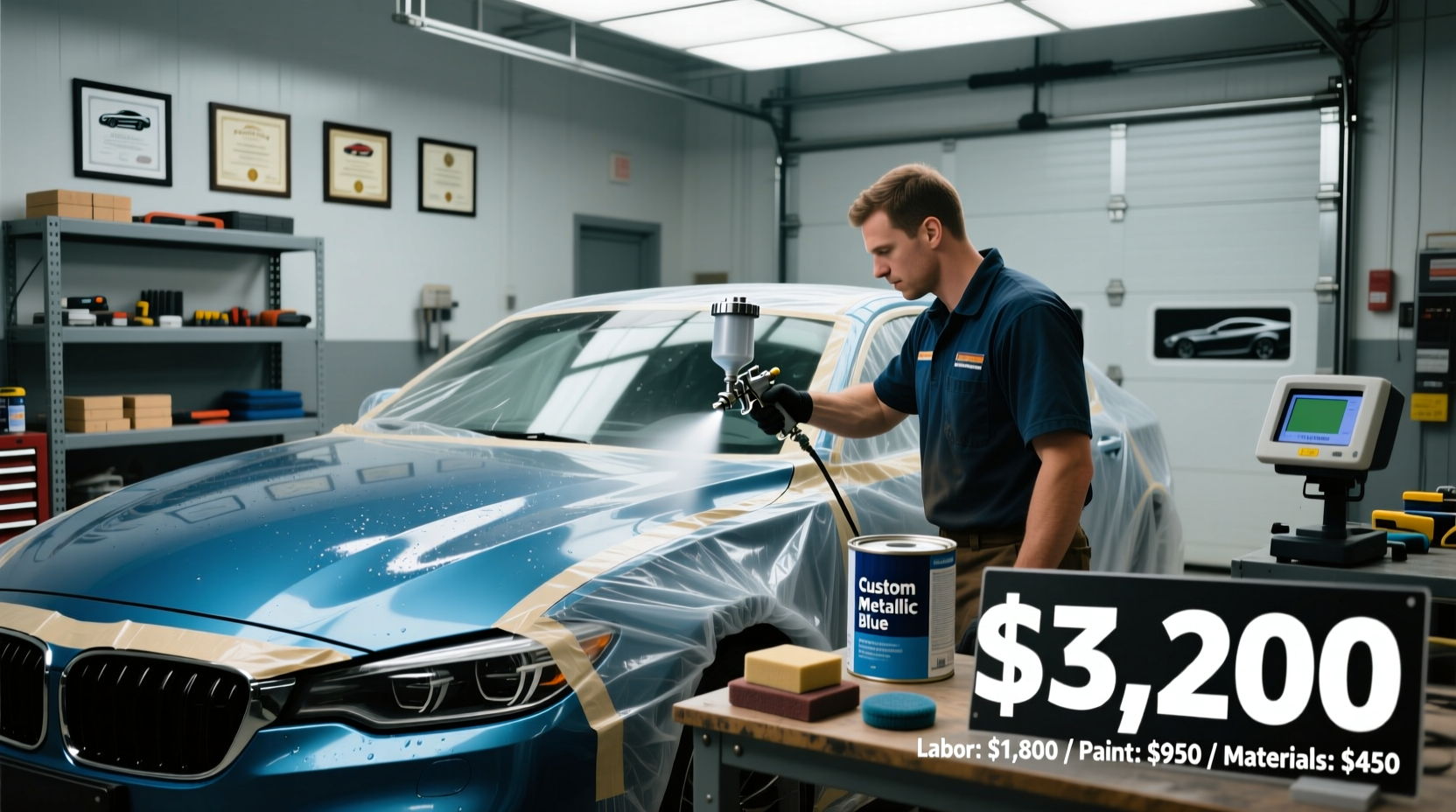 how much cost to repaint car