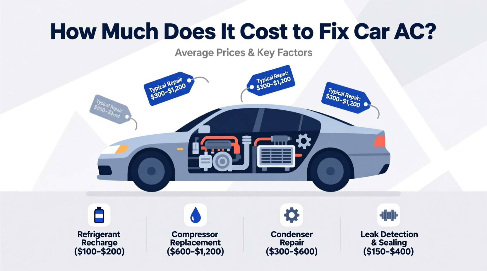 how much does it cost to get car ac fixed