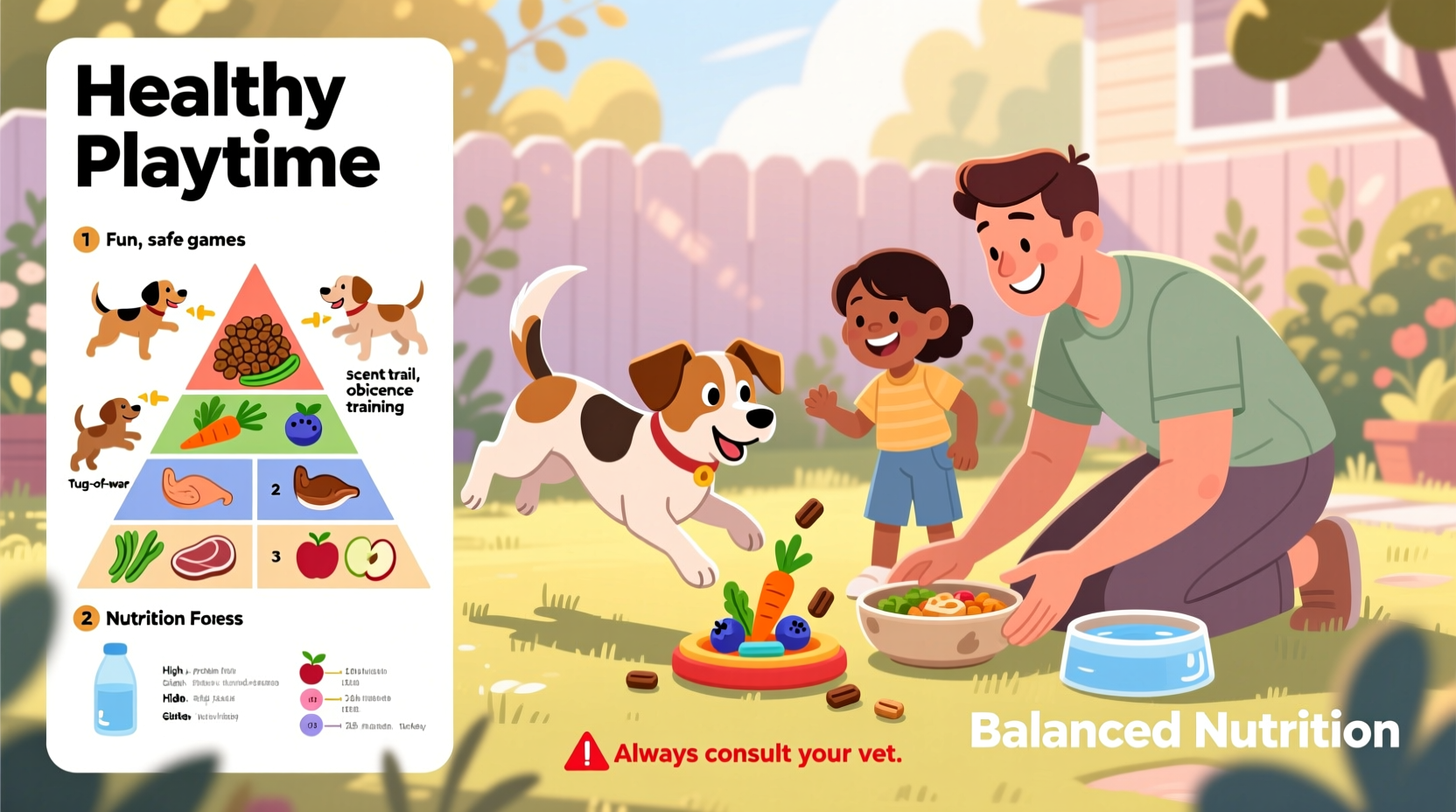 how to play with your dog and feed them right a complete guide to healthy fun and nutrition
