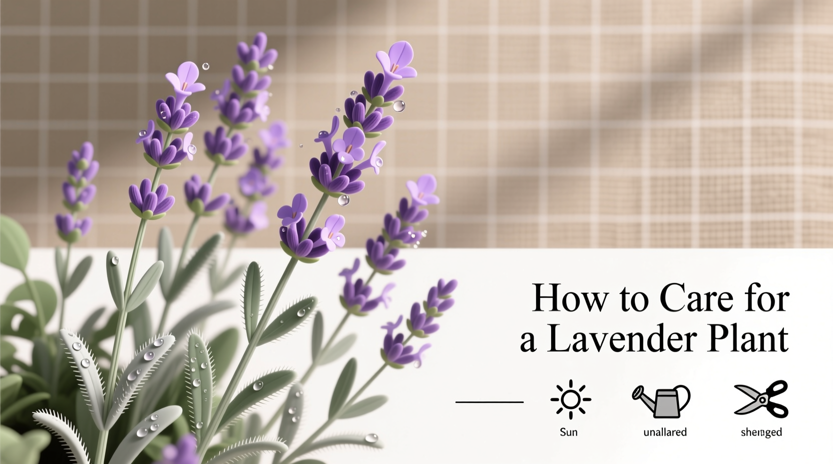 how to care for a lavender