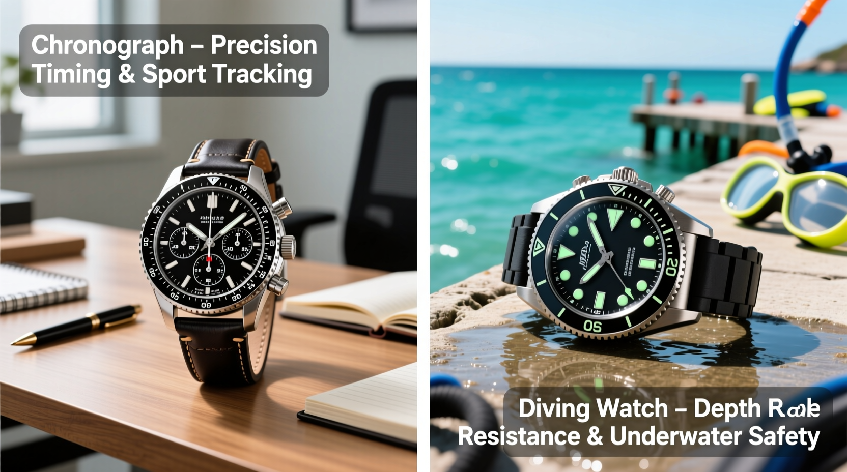 chronograph vs diving watch what do people actually use them for