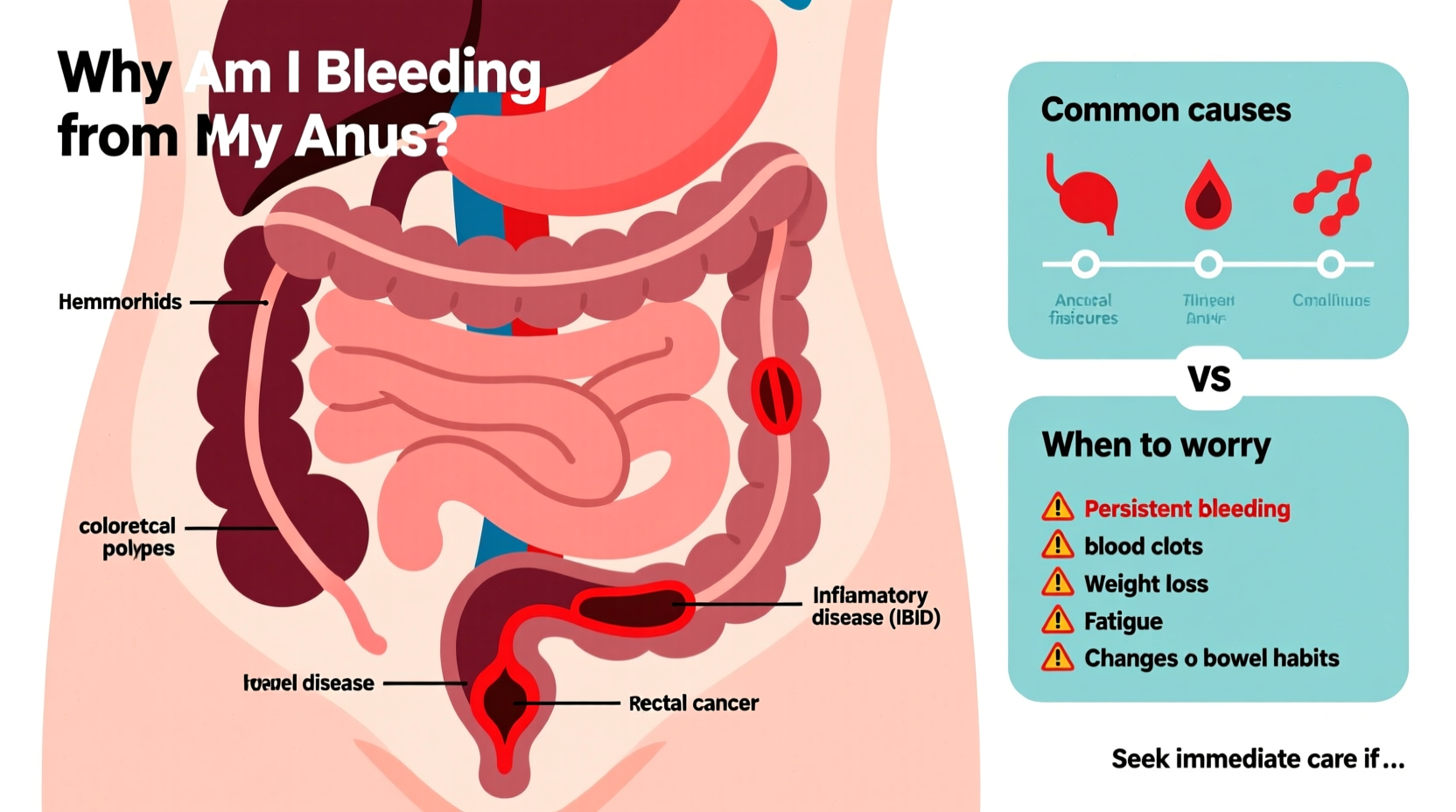why am i bleeding from my anus common causes when to worry