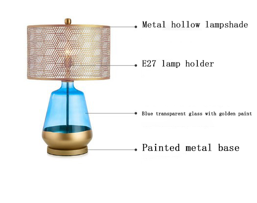 Postmodern home creative table lamp decoration villa hotel living room fabric bedside table lamp floor lamp