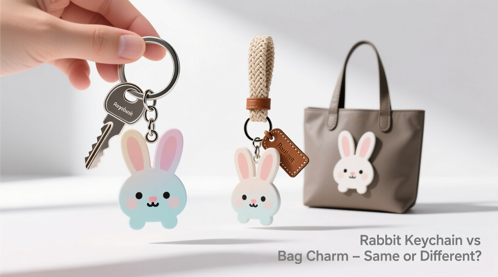 rabbit keychain vs bag charm is there even a difference or are they the same thing