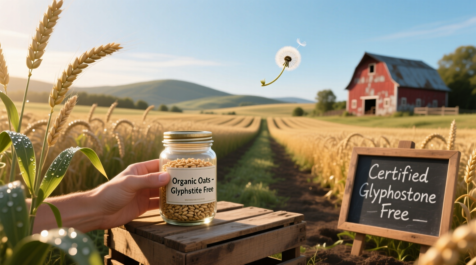 are organic oats glyphosate free 