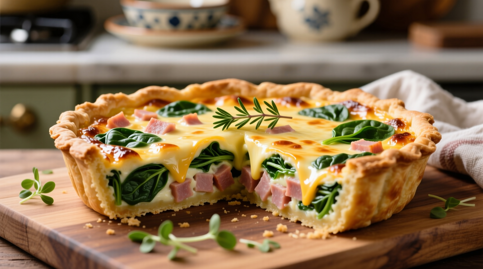 Perfect Spinach Ham and Cheese Quiche Recipe Guide