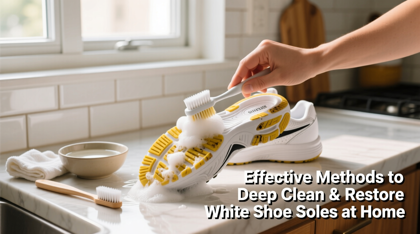 effective methods to deep clean and restore white shoe soles at home