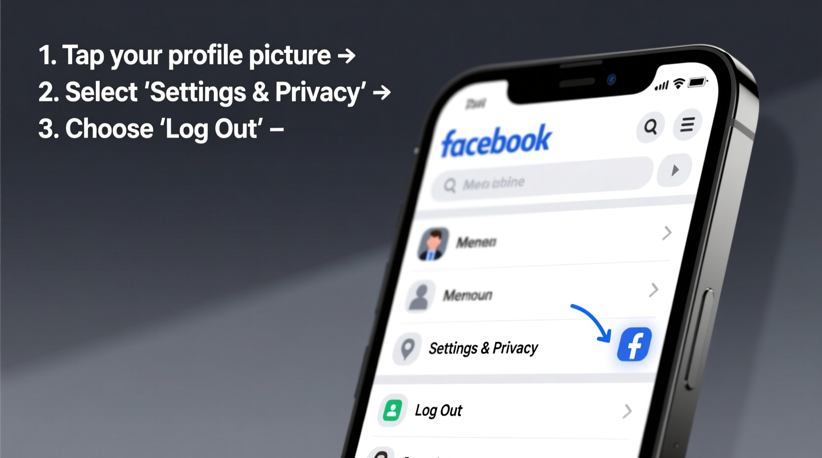 simple and quick ways to sign out of facebook on mobile devices
