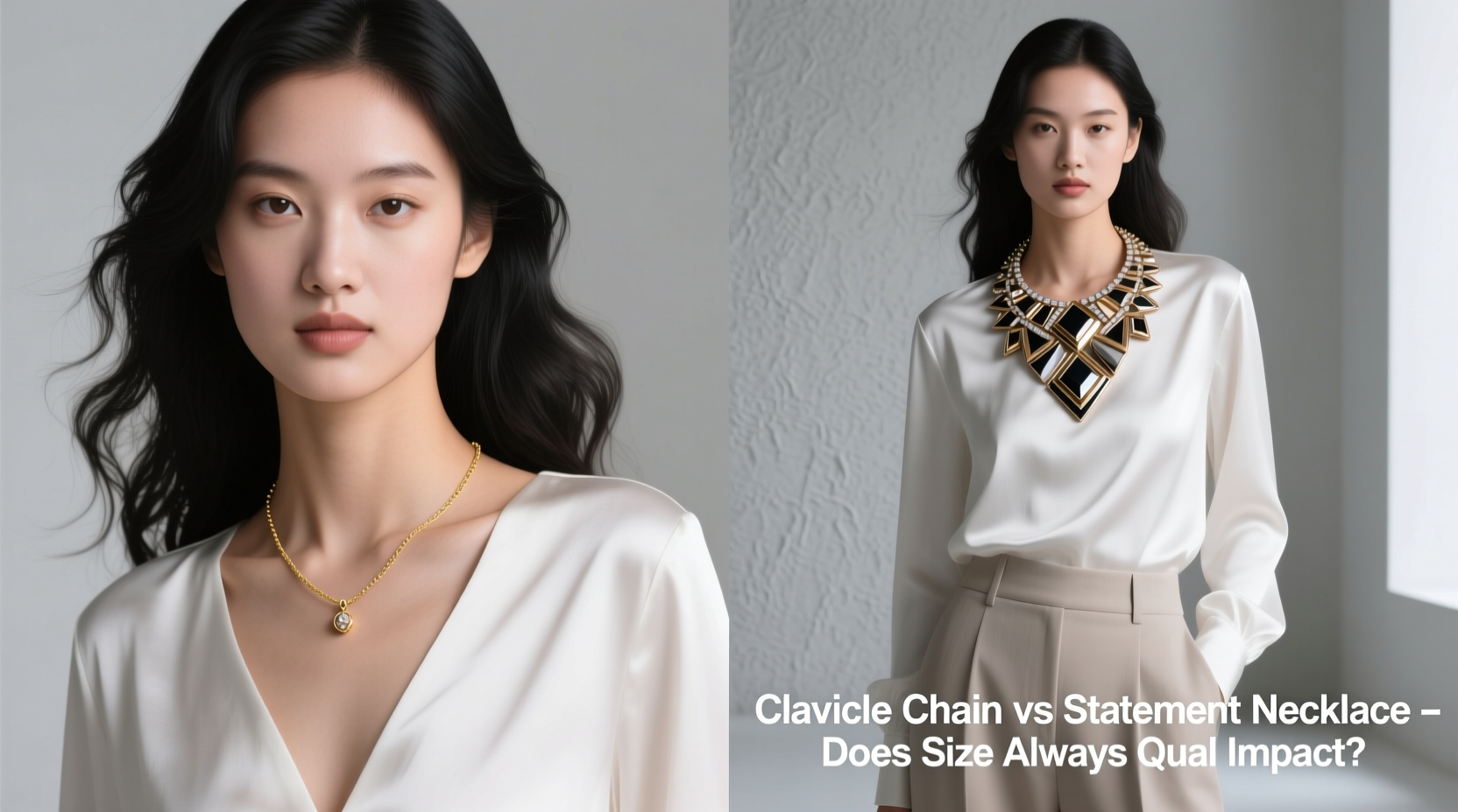 clavicle chain vs statement necklace will a statement piece always make my outfit pop or is a clavicle chain enough