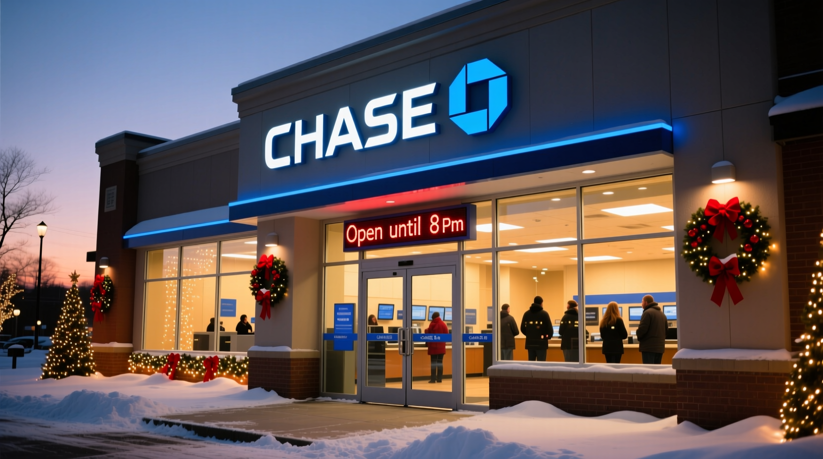 is chase open on new years eve