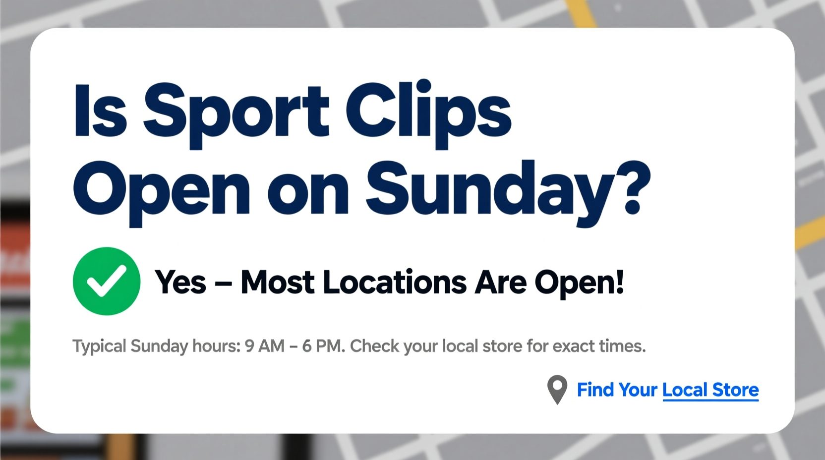 is sport clips open on sunday