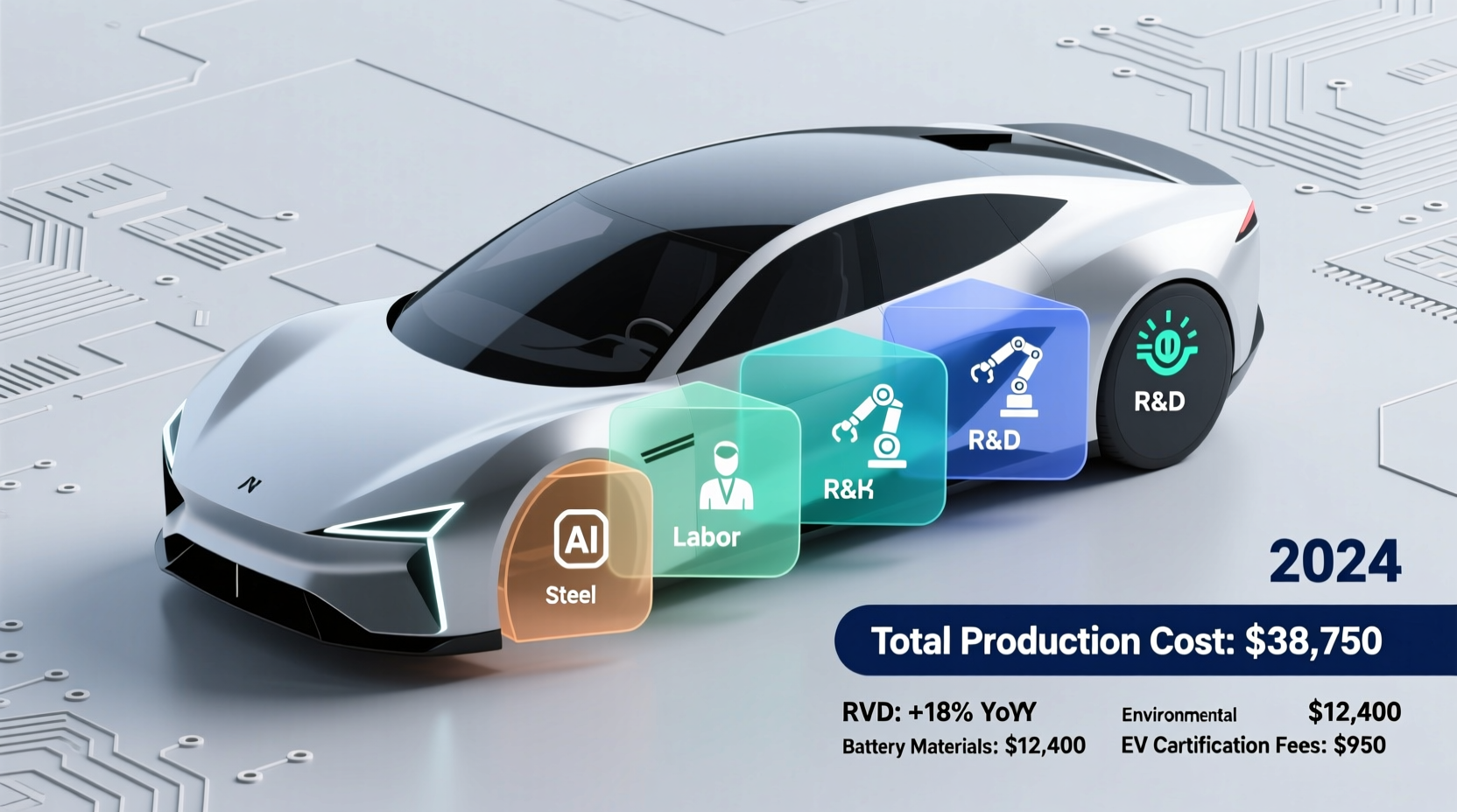 how much does it cost to produce a car