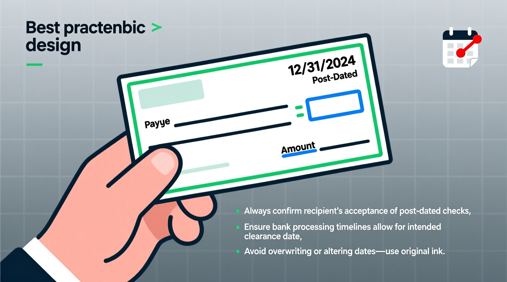 how to post date a check correctly tips to ensure your payment clears when intended