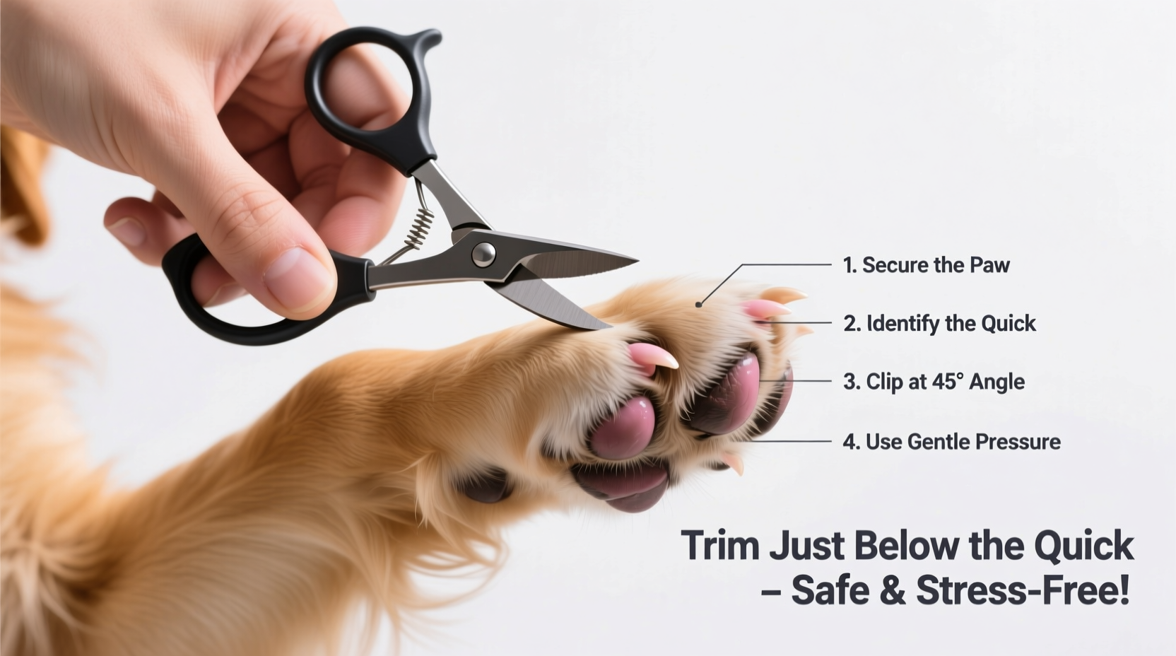 mastering dog nail trimming a step by step guide to using clippers safely and confidently
