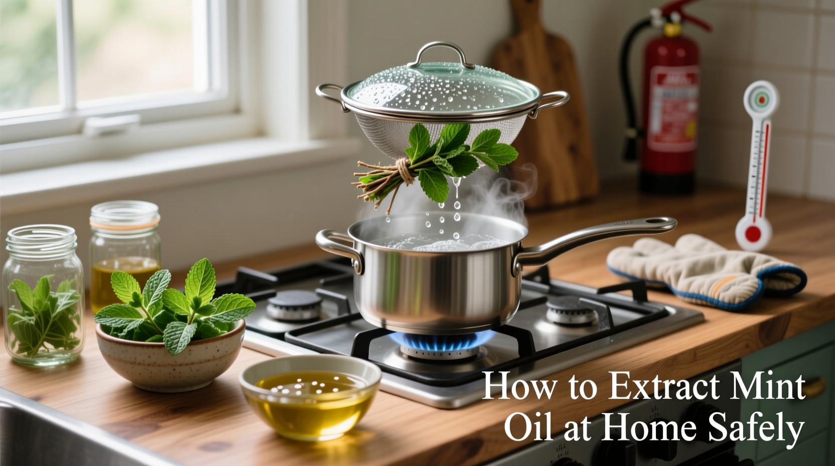 how to extract mint oil