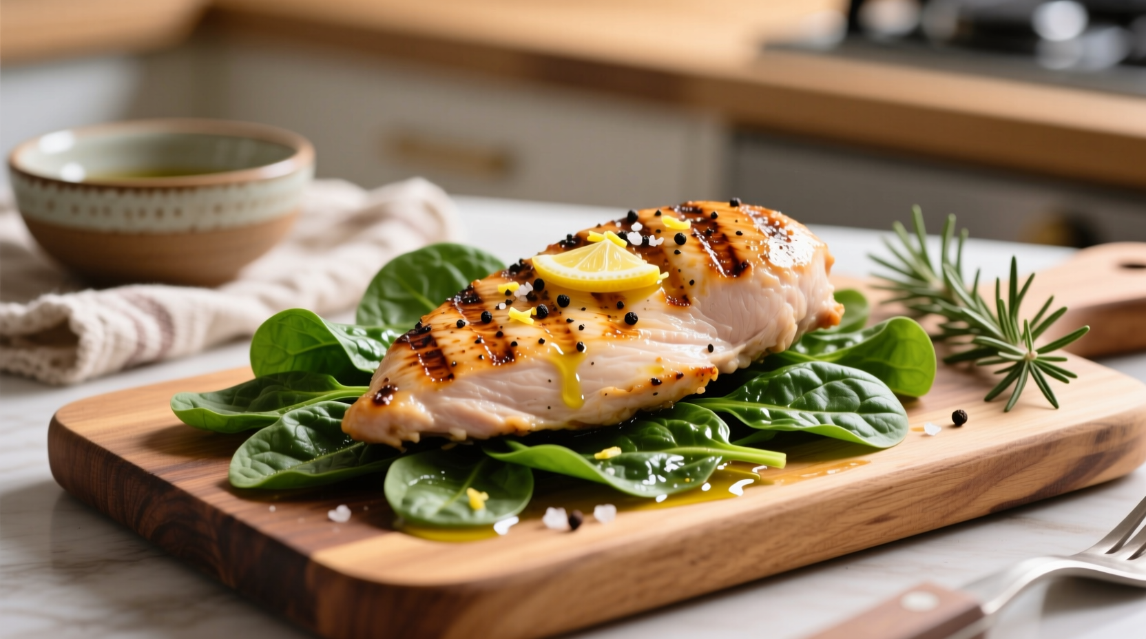 Perfect Chicken Breast with Spinach Recipe in 20 Minutes