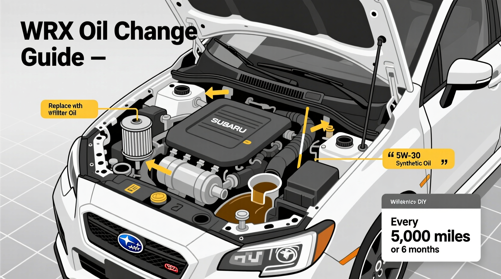 WRX Oil Change Guide: Interval, Fluid Type &amp; DIY Steps