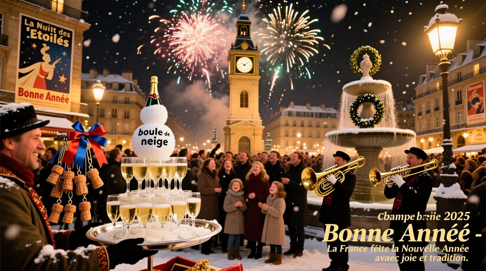 how do france celebrate new year