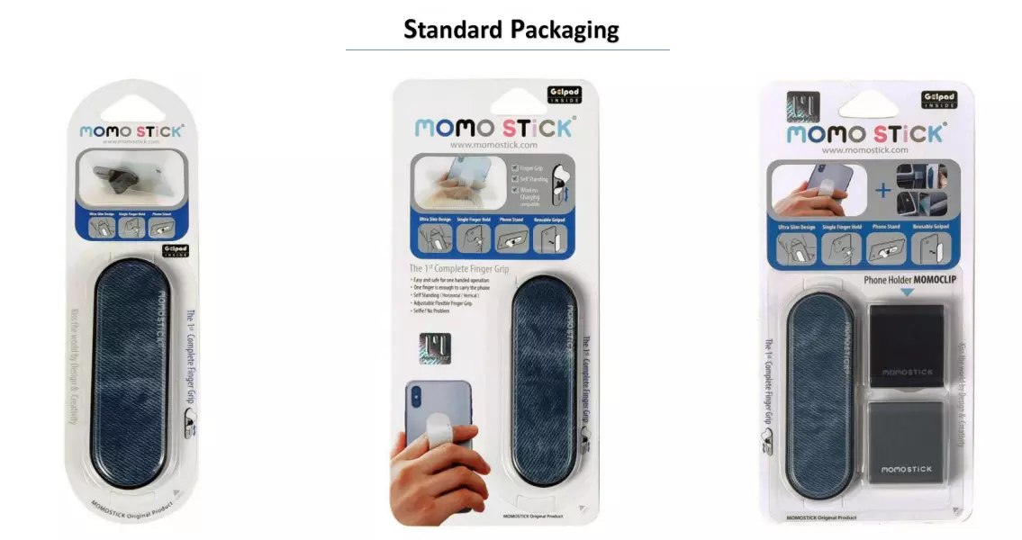 MOMO STICK Finger Ring Mobile Phone Holder Simple Practical Design