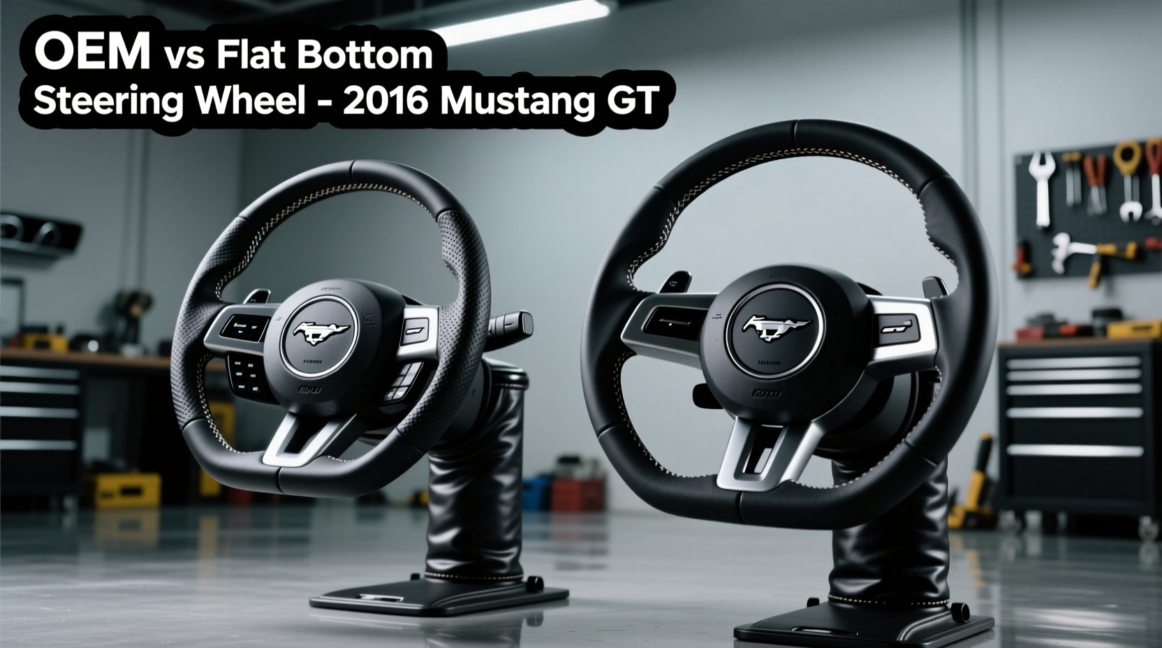 oem vs flat bottom 2016 mustang gt