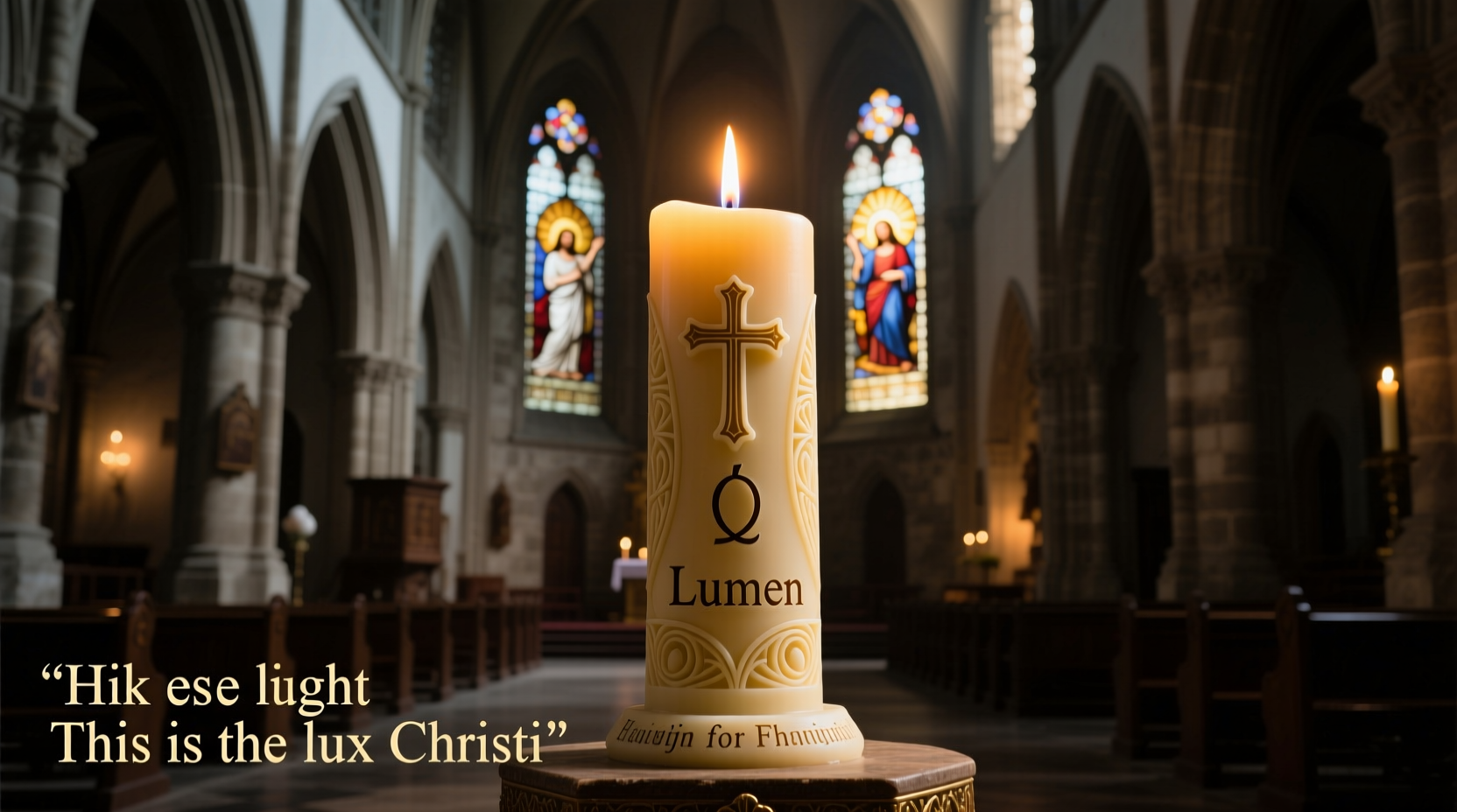 what does the easter candle represent