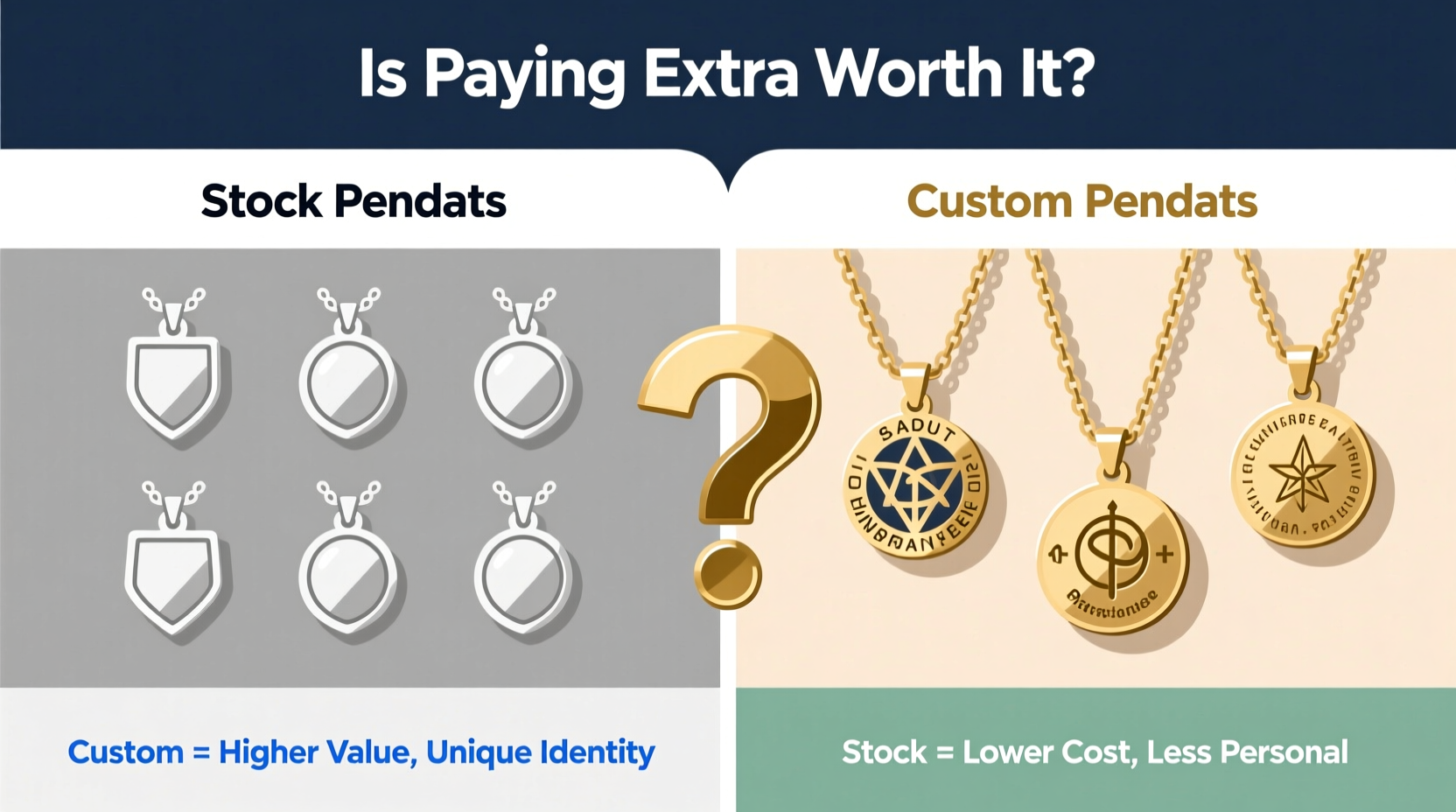 custom vs stock pendants is paying extra really worth it or am i being ripped off