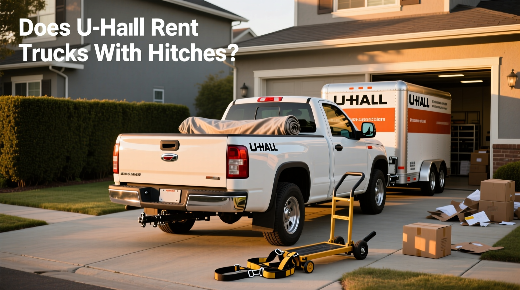 U-Haul Pickup Truck with Hitch Guide