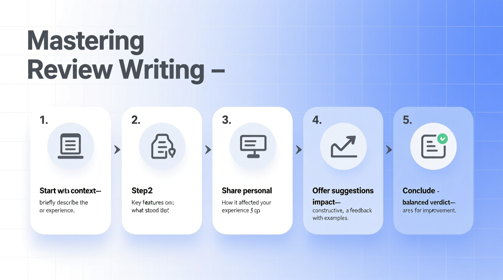 mastering how to write a review a step by step guide for clear helpful and impactful feedback
